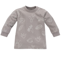 Pinokio bluzka z długim rękawem SLOW LIFE beżowa rozmiary 62, 68, 74 cm