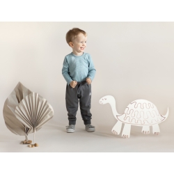 Pinokio body z długim rękawem SLOW LIFE niebieskie rozmiary 62, 68, 74, 86 cm