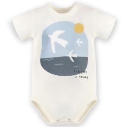 Pinokio body z krótkim rękawem SUMMERTIME ecru rozmiary 62,68,74,80,92 cm