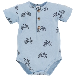 Pinokio body POLO z krótkim rękawem SUMMERTIME niebieskie rozmiary 74,80,92 cm