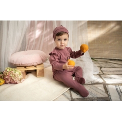 Pinokio czapka TRES BIEN różowa czapeczka dla dziecka rozmiary 56-74 cm