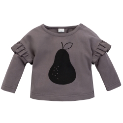 Pinokio bluzka z długim rękawem TRES BIEN grafitowa rozmiary 62, 74, 80, 98 cm