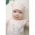 Pinokio czapka dziecięca SWEET PANTHER różowa w cętki rozmiary 56-74 cm