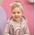 Pinokio bawełniana opaska na głowę HAPPINESS różowa z kokardką rozmiary 62-92 cm