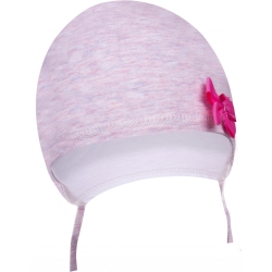Czapka przejściowa dziewczęca "SUSAN" Scorpio CDA-615 różowa czapeczka dla dziecka 44-46 cm
