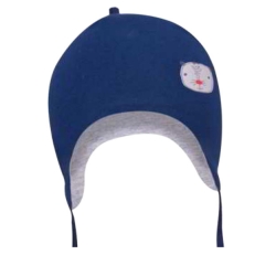 Czapka przejściowa chłopięca "MALCOLM" Scorpio CDA-616 granatowa czapeczka dla dziecka 38-40 cm