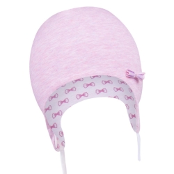 Czapka przejściowa dziewczęca "BETTY" Scorpio CDA-565 różowa czapeczka dla dziecka 36-38 cm