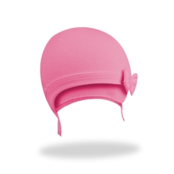 Czapka przejściowa dziewczęca "KOKARDA" Scorpio CDA-526 różowa czapeczka dla dziecka 40-42 cm