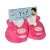 Botki polarowe z maskotką dla dziewczynki  OB-003 Girls 0-6 miesięcy różowe
