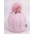 Czapka zimowa dziewczęca Scorpio YOClub CZZ-0498G ciepła czapeczka dla dziewczynki na obwód głowy 50-52 cm