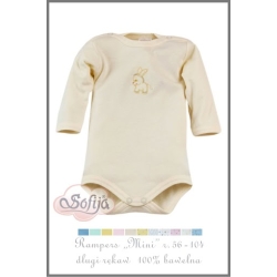 Sofija body z długim rękawem MINI haftowane ecru rozmiary 74 ,80,98 cm