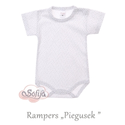 Sofija body z krótkim rękawem rampers PIEGUSEK w kropki rozmiary 80 cm
