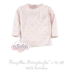 Sofija koszulka GWIAZDECZKA różowa rozmiary 50-68 cm