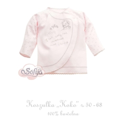 Sofija koszulka KOKO różowa rozmiary 50, 62, 68 cm