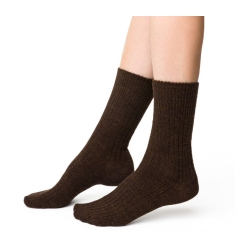Steven Skarpetki bezuciskowe dla dorosłych z wełny alpaki rozmiar 38-40 Alpaca Wool brązowe