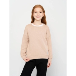 Bluza dziewczęca Bembi beżowy sweterek dla dla dziewczynki na wzrost 134 cm