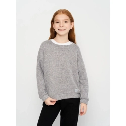 Bluza dziewczęca Bembi szary sweterek dla dla dziewczynki na wzrost 122, 134 cm