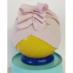 Czapka dziewczęca Maja Turban EUREKA różowa czapeczka dla dziewczynki na obwód głowy dziecka 40, 42, 44, 46, 54, 56 cm