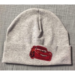 Czapka dziecięca podwójna wywijana CARS szary melanż czapeczka dla dziecka na obwód głowy 46/52 cm One Size