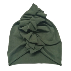 Czapka cienki turban na głowę dziecka - czapeczka na obwód głowy 36 cm