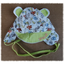 Czapka cienka na lato Jungle czapeczka letnia dla dziecka obwód główki 38 cm