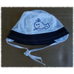 Czapka cienka na lato Krochetta model 54 czapeczka letnia dla dziecka obwód główki 42 cm