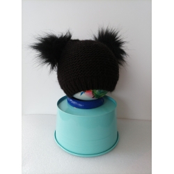 Yo! Czapka zimowa MIRELLA czapeczka dla dziecka na obwód głowy 50-52 cm