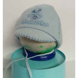 Czapka dziecięca zimowa ILTOM wiązana ocieplana czapeczka dla dziecka na obwód głowy 48 cm