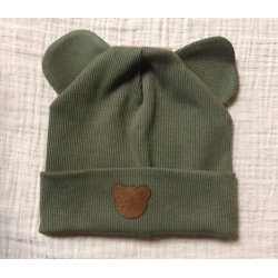 Czapka dziecięca Maja MISIO khaki czapeczka dla dziecka na obwód głowy 46, 48, 50 cm