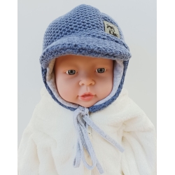 Czapka zimowa Maja BARRY ocieplana czapeczka dla dziecka na obwód głowy 36, 48, 50, 52 cm