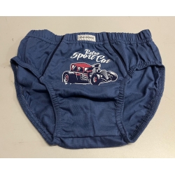 Majteczki SLIPY chłopięce Marcinkowski majtki dla chłopca RETRO SPORT CAR jeans rozmiar 116/122 cm