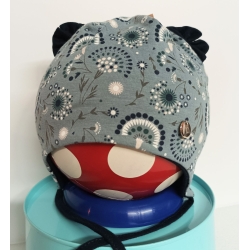 Czapka dwuwarstwowa wiązana Maja ANIELKA czapeczka dla dziecka na obwód głowy 46, 48, 50, 52 cm
