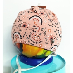 Czapka dwuwarstwowa wiązana Maja JULIA czapeczka dla dziecka na obwód głowy 46, 48, 50, 52 cm