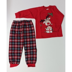 Mamatti piżama dla dziecka RENIFER RUDOLF bawełniana dwuczęściowa rozmiary 134 , 140 cm
