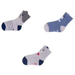 Skarpetki dziecięce z elementami 3D Uszy Scorpio SKC/3D-EA Boy skarpety dla dziecka rozmiar 23/26