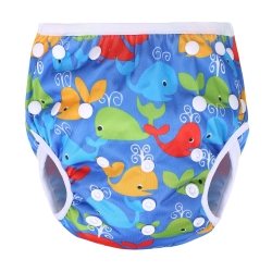 Majteczki kąpielowe wielokrotnego użytku pieluchy do nauki pływania Simed DELFINKI majtki do kąpieli dla dziecka 3-12 kg