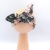 Opaska bawełniana na głowę Pin Up wiązana Baby in World Black Roses rozmiar 0-3m