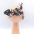 Opaska bawełniana na głowę Pin Up wiązana Baby in World Black Roses rozmiar 6-12m