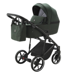 Adamex MOBI New Standard TK-50 LUX zielony wózek dziecięcy 2w1 głęboko spacerowy