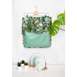 Sensillo torba MAMA Dżungla Zielona torebka dla mamy na akcesoria z mocowaniem do wózka