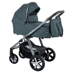 Baby Design HUSKY XL 205 Turquoise wózek dziecięcy głęboko-spacerowy z WINTERPACKIEM