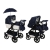 BabySafe ADVENTURE VIP biało-granatowy wózek dziecięcy