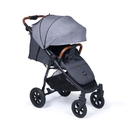 Coletto NEVIA VT Dark Grey wózek dziecięcy spacerowy dla dziecka do 20 kg AIR kółka pompowane