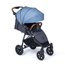 Coletto NEVIA VT Jeans wózek dziecięcy spacerowy dla dziecka do 20 kg AIR kółka pompowane