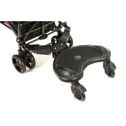 Moby-System Mr. Buggy dostawka platforma z siedziskiem do wózka dla starszego dziecka - z kółkami LEDowymi