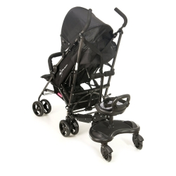 Moby-System Mr. Buggy dostawka platforma z siedziskiem do wózka dla starszego dziecka - z kółkami LEDowymi