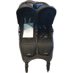 Valco Baby wózek bliźniaczy SLIM TWIN Coal Black wózek spacerowy dla bliźniąt + GRATIS osłona przeciwdeszczowa
