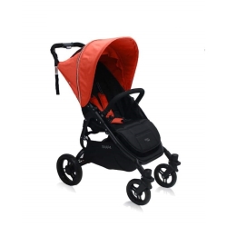 Valco Baby SNAP 4 SPORT Coal Black Fire Red wózek spacerowy + okrycie na nóżki