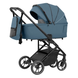Wózek dla dziecka CARRELLO Alfa 2023 CRL-6507 Indigo Blue 2w1 głęboko-spacerowy