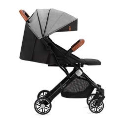 MoMi ESTELLE Grey szary bestsellerowy wózek spacerowy dla dziecka